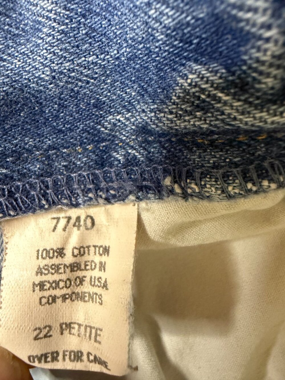 Avenue Blues Crop Jeans Denim Pants Tapered Leg Blue Women 22P - Picture 6 of 7
